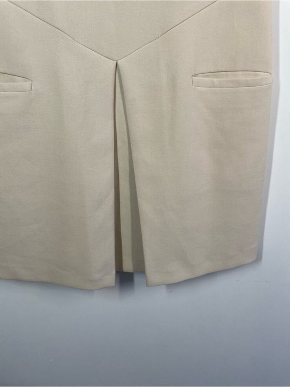2NDDAY Sleeveless Cream Shift Jumpsuit Minimalist Quiet Luxury Career Chic - Picture 8 of 12